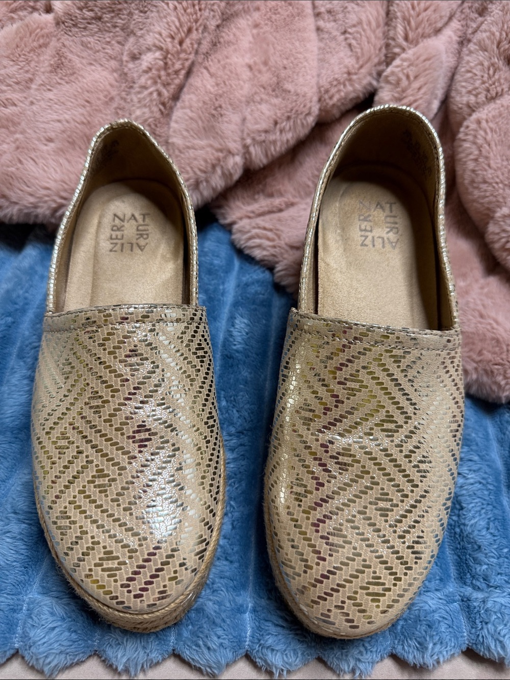 Naturalizer Metallic gold Slip-On Mules